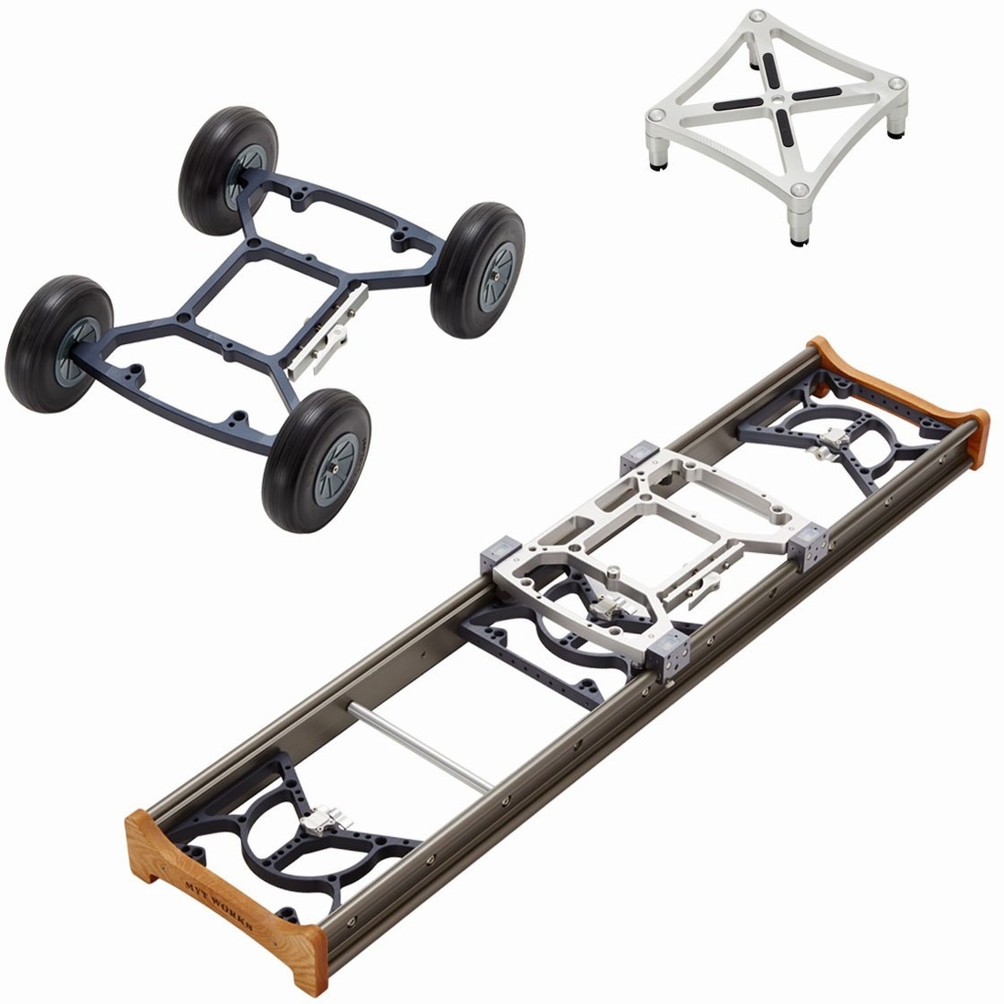 MYT WORKS Large 3-in-1, 6ft. Rail Length, Flat Mount