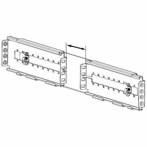 N1C.24RAILKIT Universal Convertible 2-Post or 4-Post Rack-Mount Rail Kit - Adjustable Depth 2U