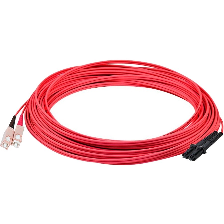 AddOn 1m SC to MT-RJ Red OM1 Duplex OFNR (Riser-Rated) Fiber Patch Cable