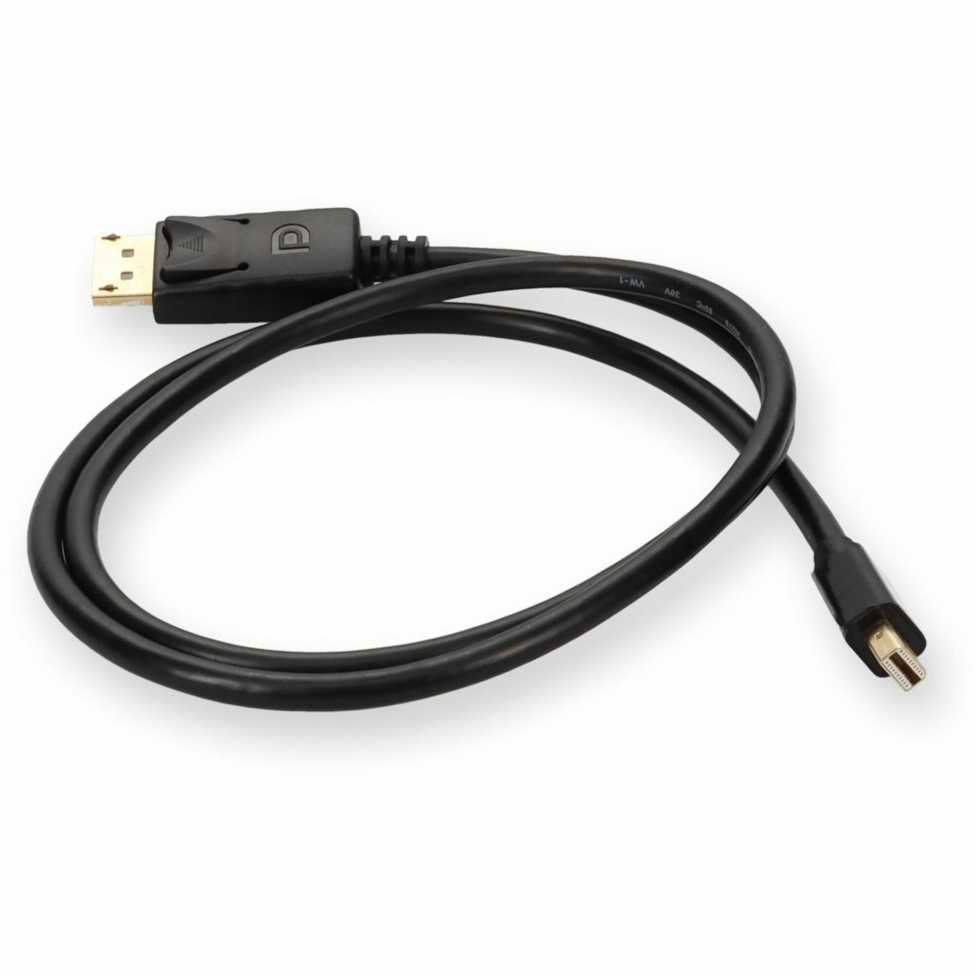 AddOn 3ft Mini-DisplayPort 1.2 Male to DisplayPort 1.2 Male Black Cable For Resolution Up to 3840x2160 (4K UHD)