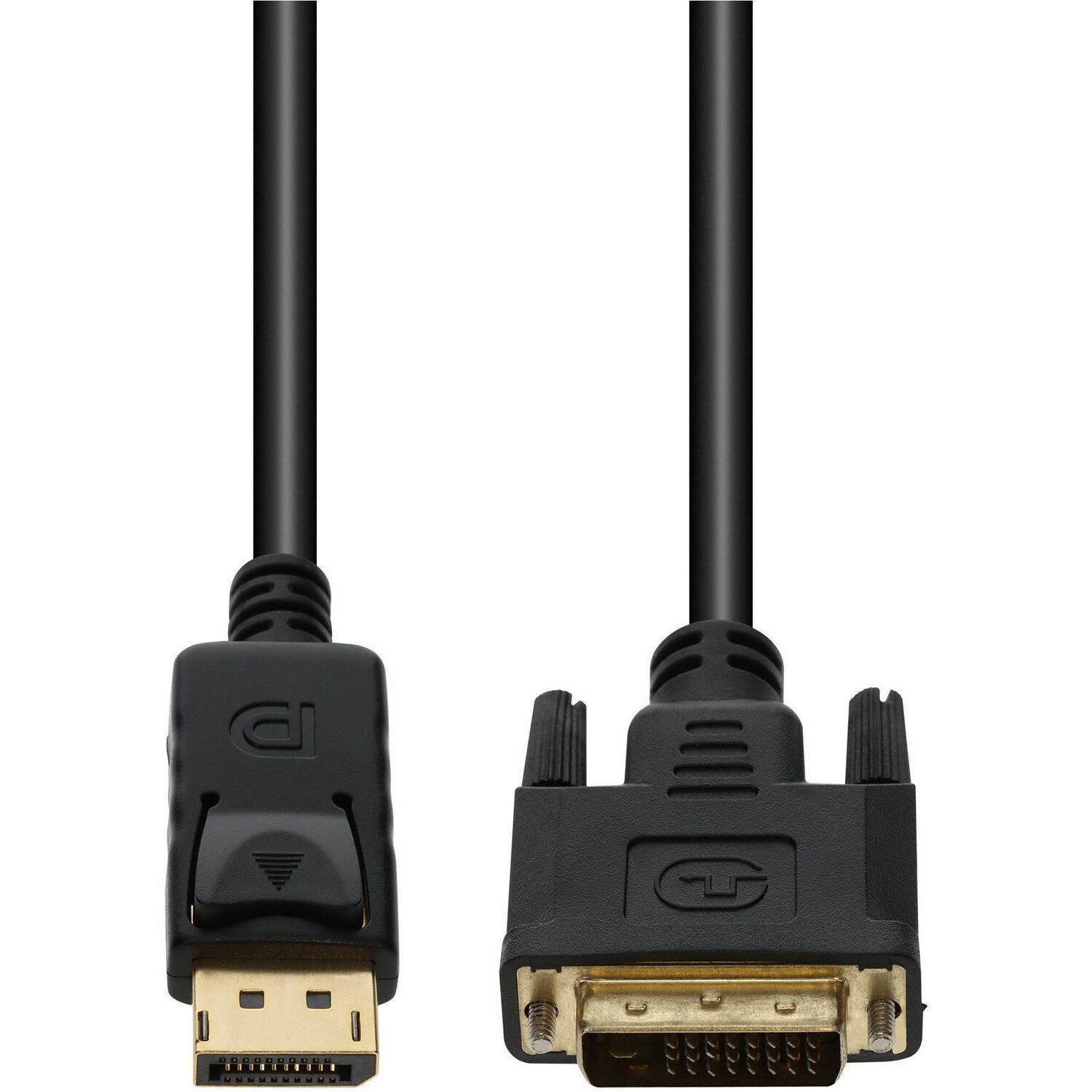 AddOn 3ft DisplayPort (Male) to DVI-D Dual Link-24+1 pin (Male) Black Cable, 1080P 60Hz