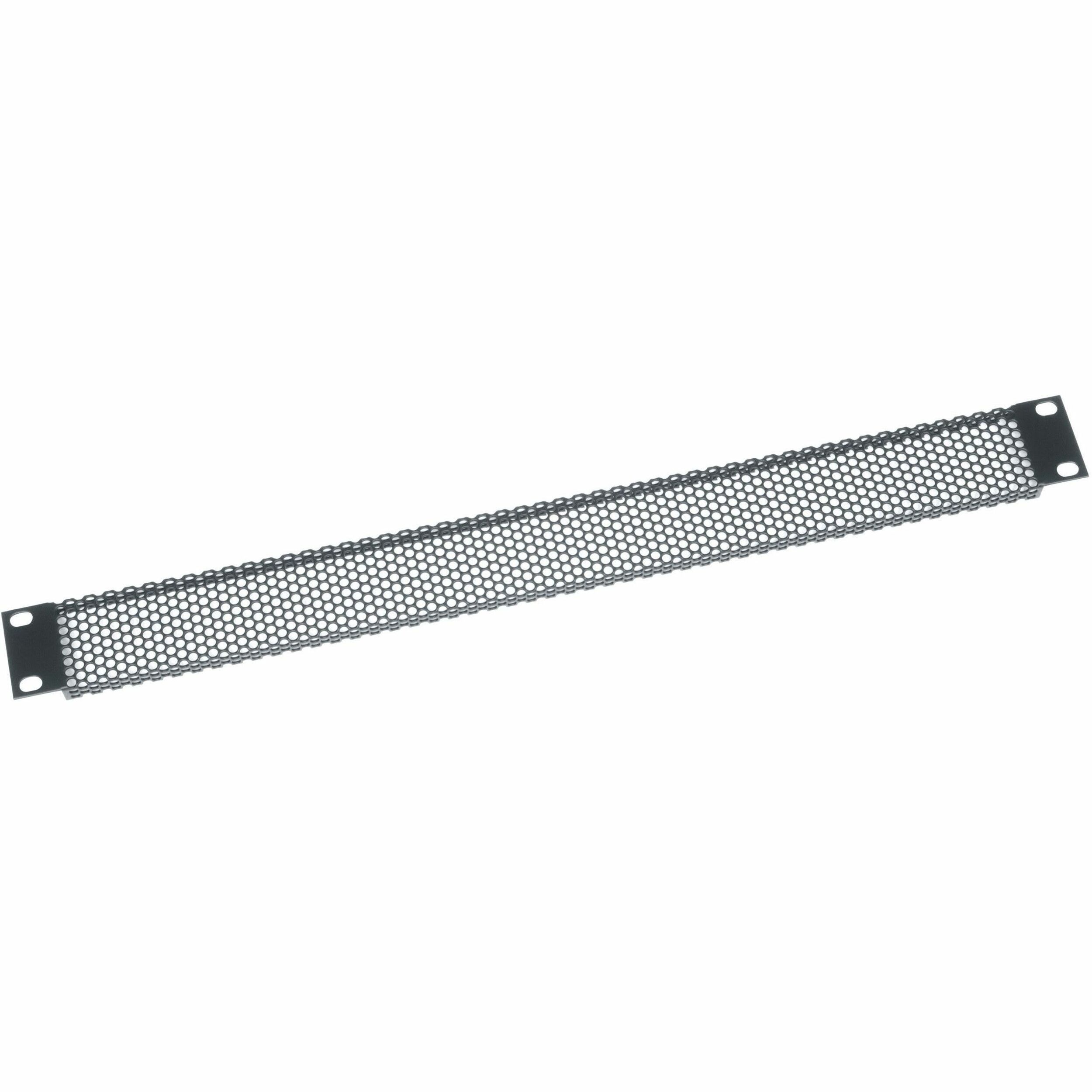 Middle Atlantic 1RU Vented Rack Panel - Perforated with 64% Open Area - Black Powder Coat