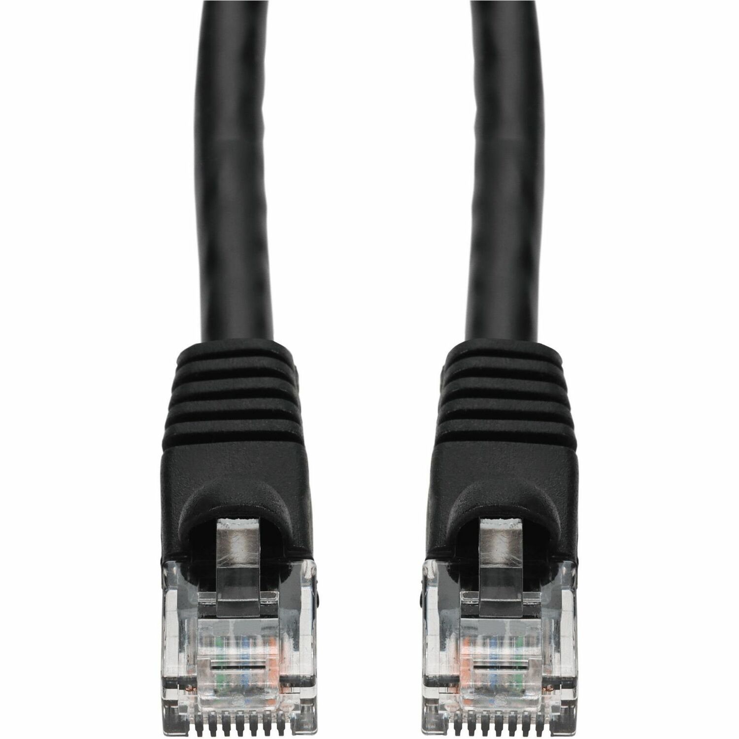 AddOn 11ft Black CAT 6 PVC Ethernet Cable Snagless Bubble Boot RJ-45 M/M
