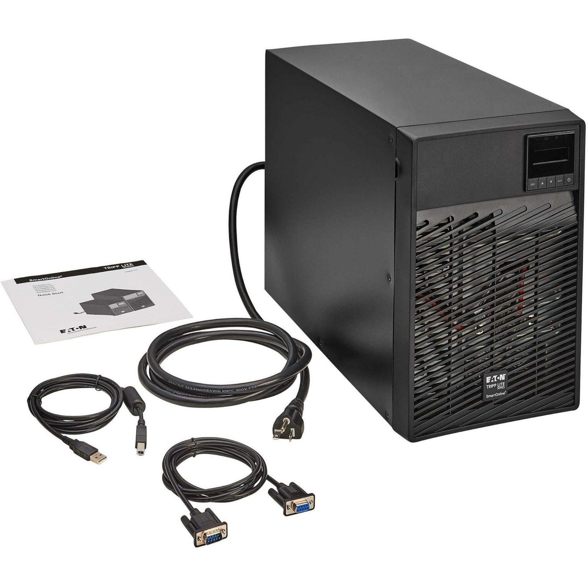 Tripp Lite by Eaton Series SmartOnline 1960VA 1770W 120V Double-Conversion UPS - 7 Outlets, Extended Run, Network Card Option, LCD, USB, DB9, Tower