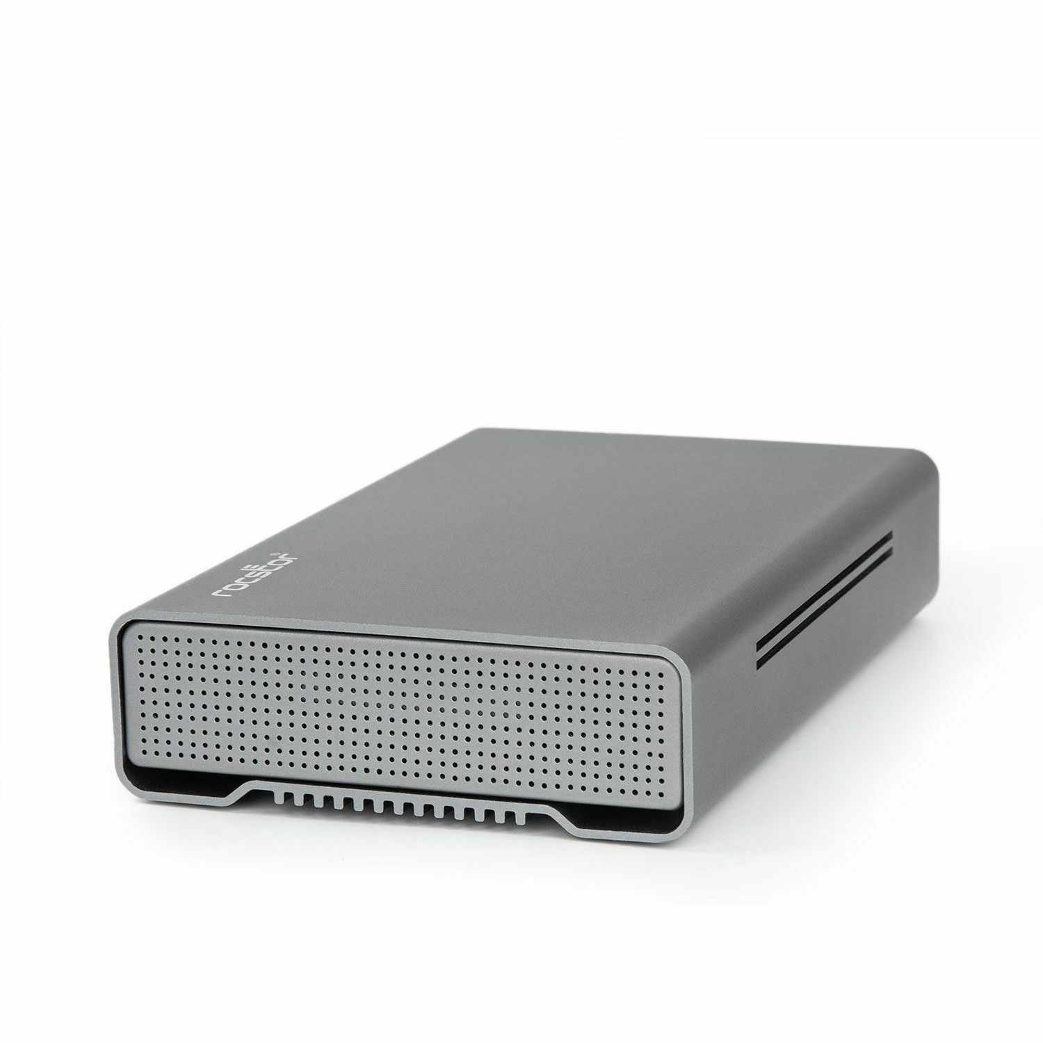 Rocstor Rocpro D90 32 TB Desktop Rugged Hard Drive - External - SATA (SATA/600) - Aluminum Gray