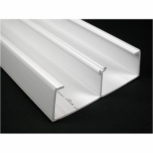 Wiremold 5400 Series - Two-Compartment Raceway Base - 8ft Length - Ivory