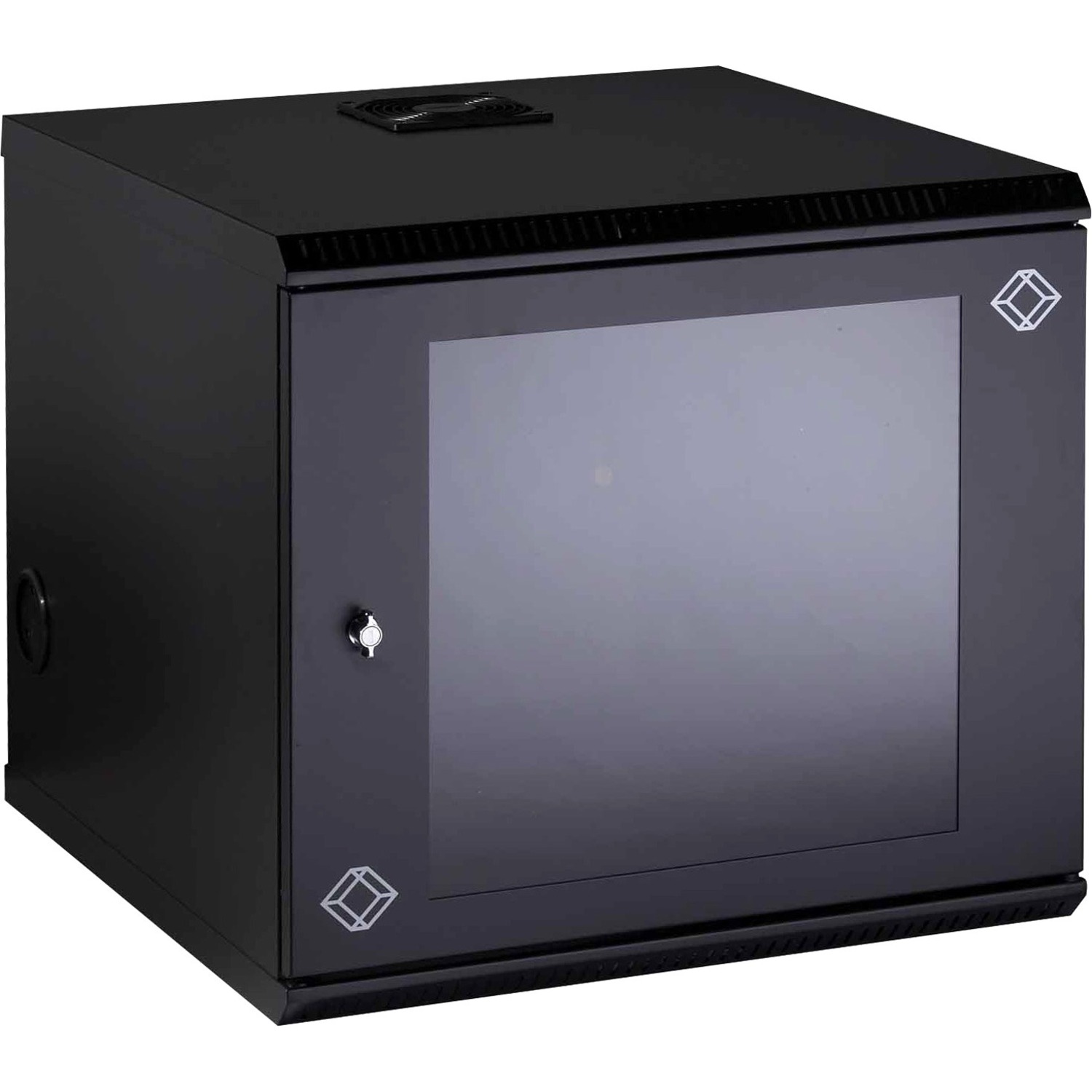 Black Box Wallmount Cabinet - 10U, 22-in. W x 23.5-in. D, M6 Square Holes