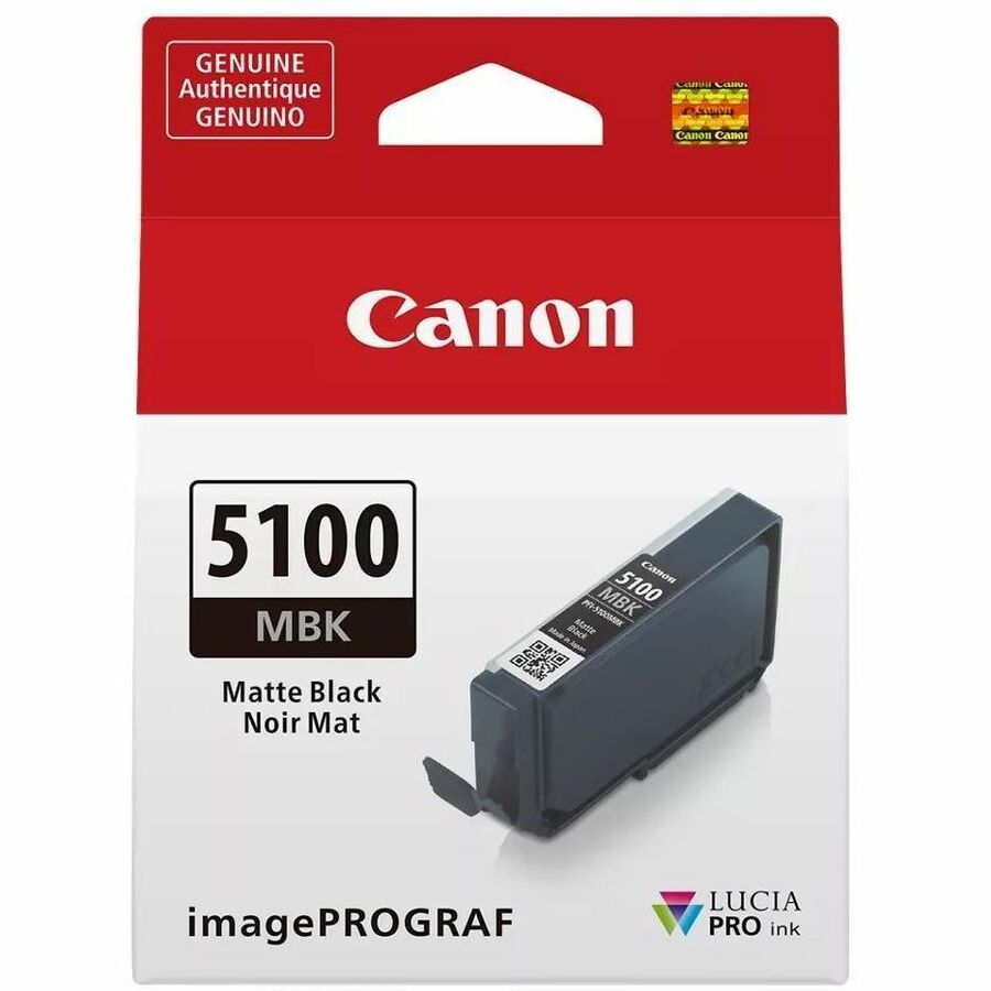 Canon Lucia PRO II PFI-5100 Original Inkjet Ink Cartridge - Matte Black - 1 Pack