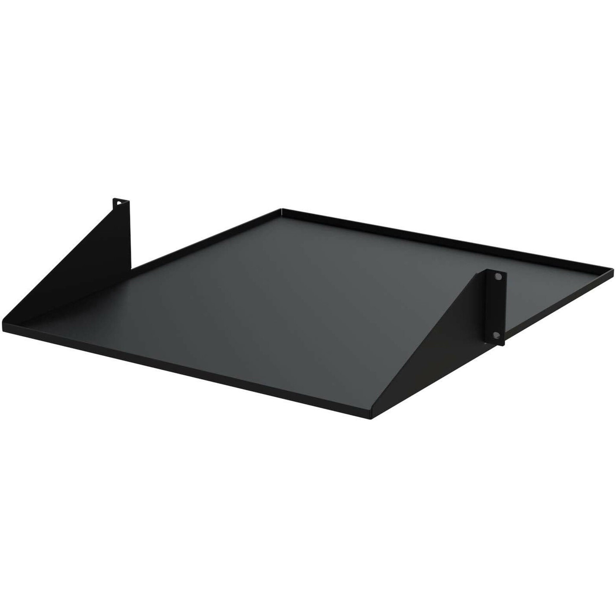 StarTech 2U 19" 2-Post Network Rack Shelf 20in Deep Center Mount Cantilever Tray Rackmount for AV/Data Equipment 75lb Capacity