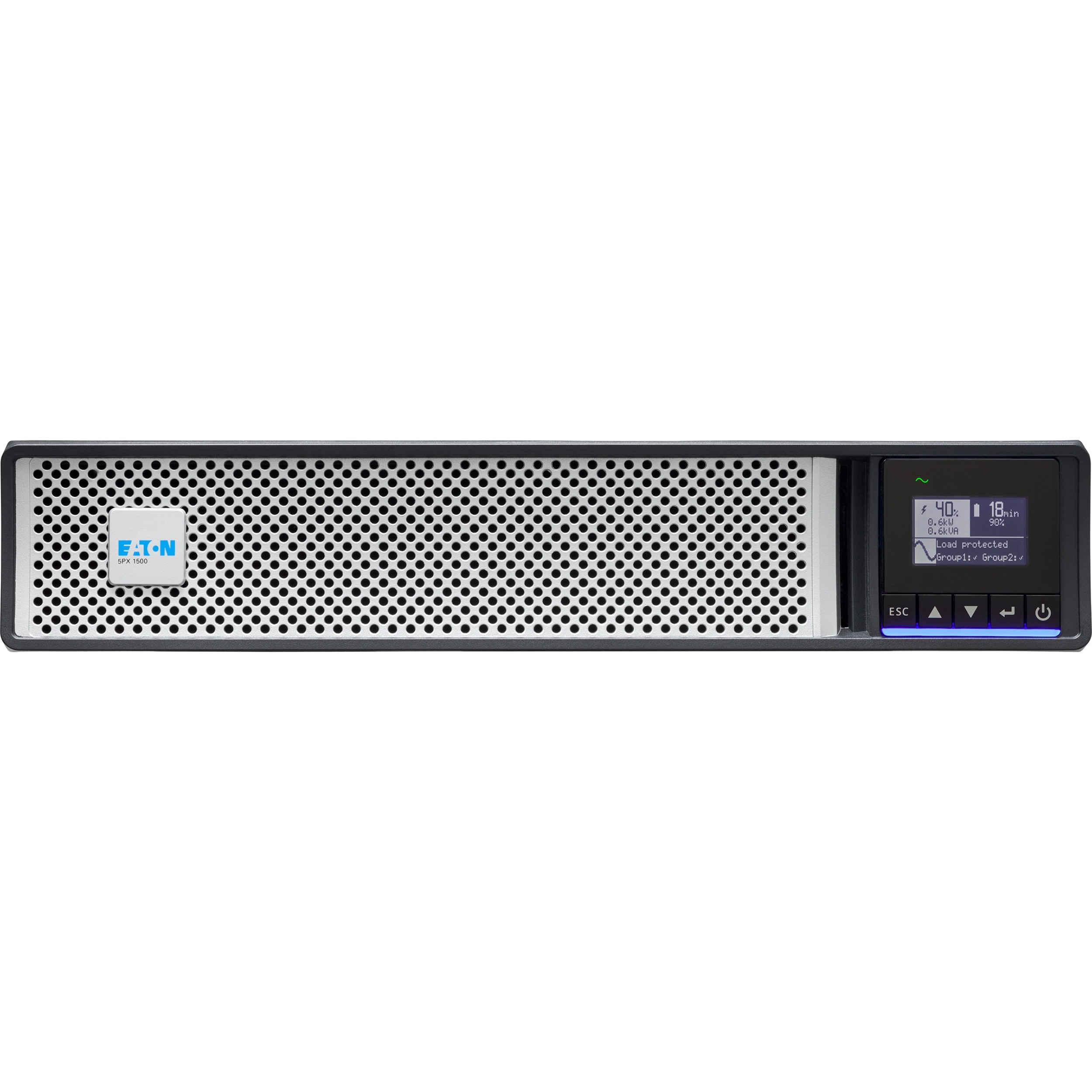 Eaton 5PX G2 1500VA 1500W 208V Line-Interactive UPS - 8 C13 Outlets, Cybersecure Network Card Option, Extended Run, 2U Rack/Tower