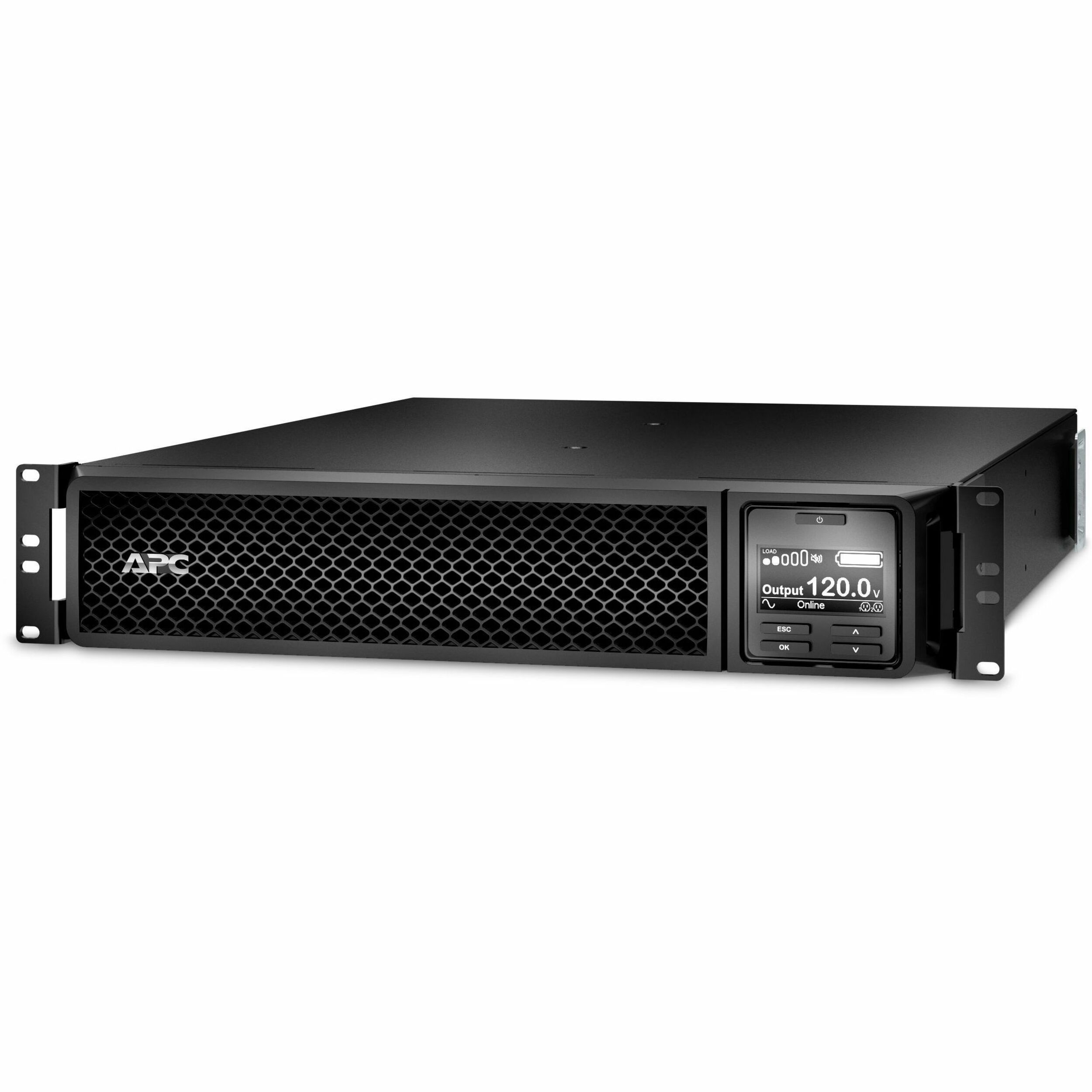 APC Smart-UPS On-Line, 1000VA, Rackmount 2U, 120V, 6x 5-15R NEMA outlets, SmartSlot, Extended runtime, W/ rail kit