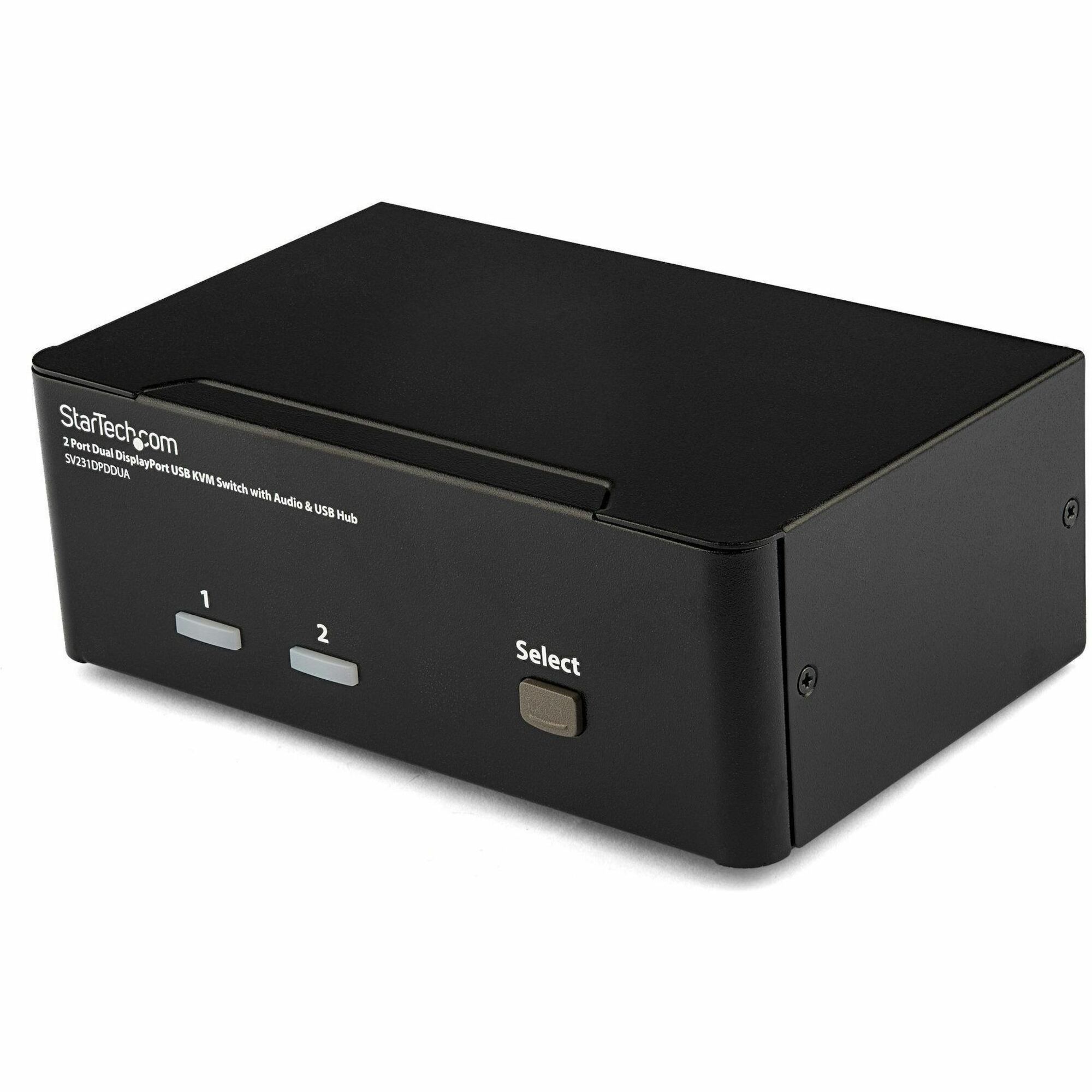 StarTech.com 2 Port Dual DisplayPort USB KVM Switch with Audio