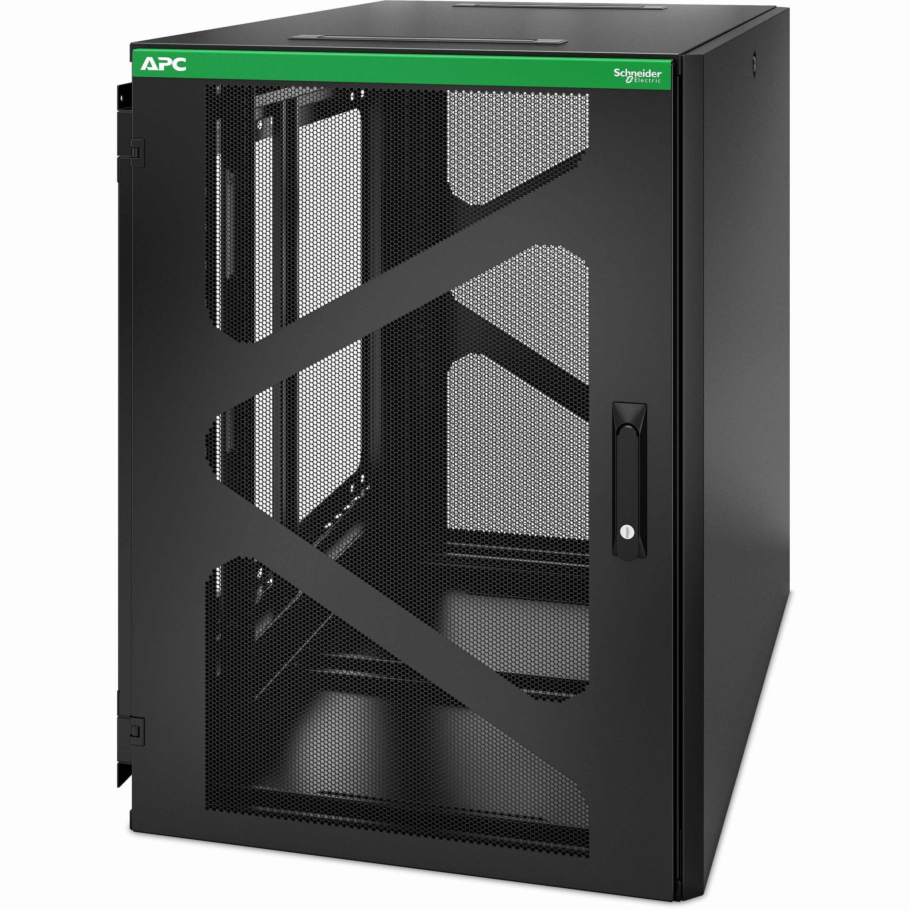 APC NetShelter 18U Wallmount Rack Enclosure Cabinet Side Mount UPS Depth