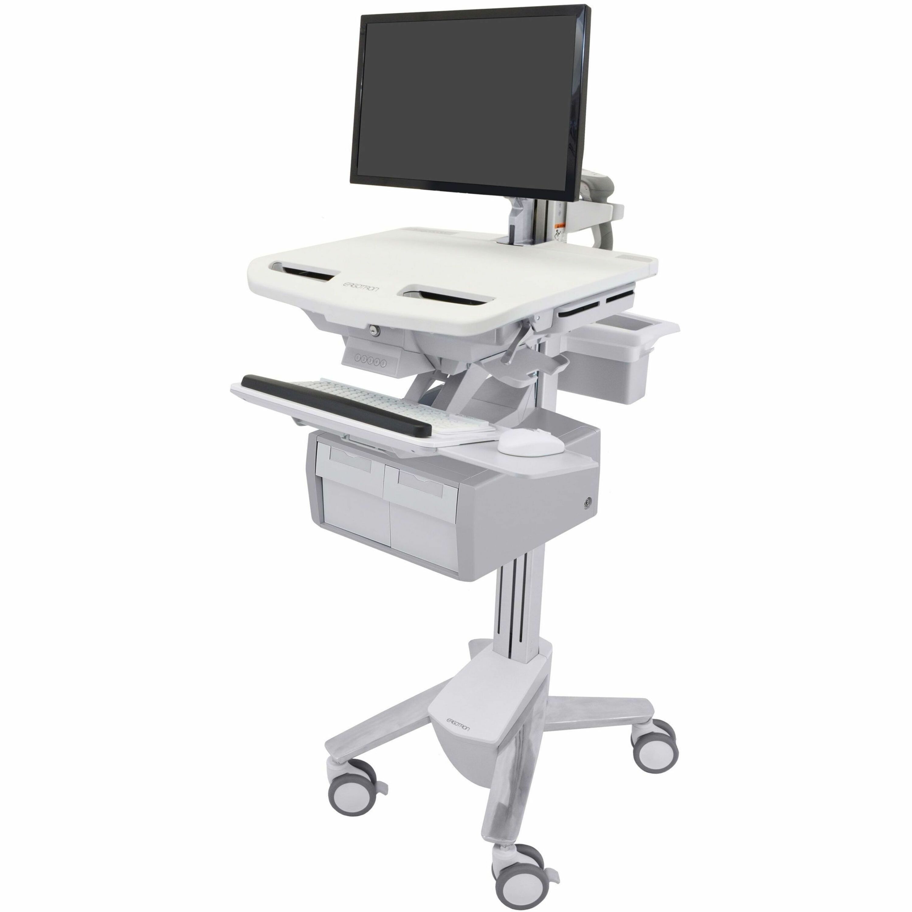 Ergotron StyleView Cart with LCD Arm, 2 Tall Drawers (2x1)