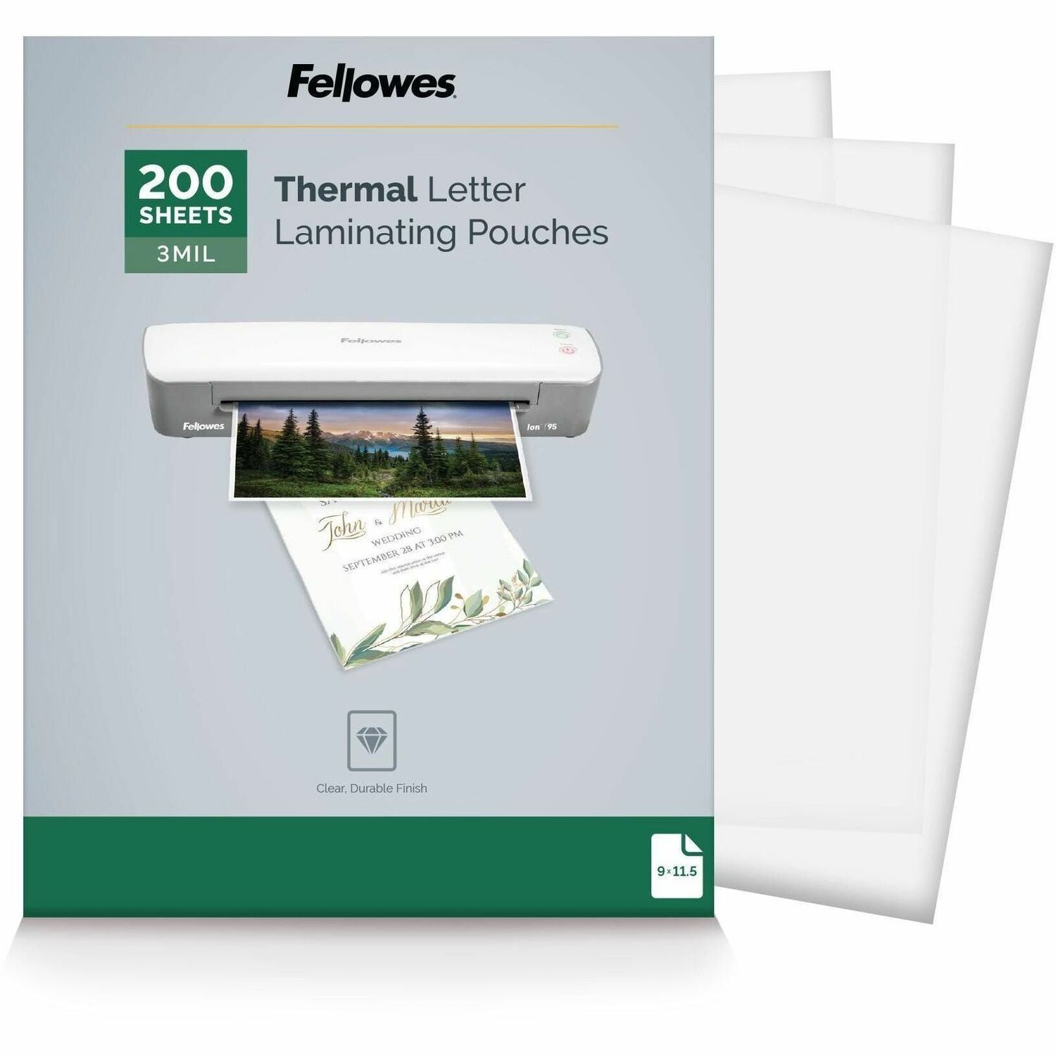 Fellowes Letter-Size Thermal Laminating Pouches