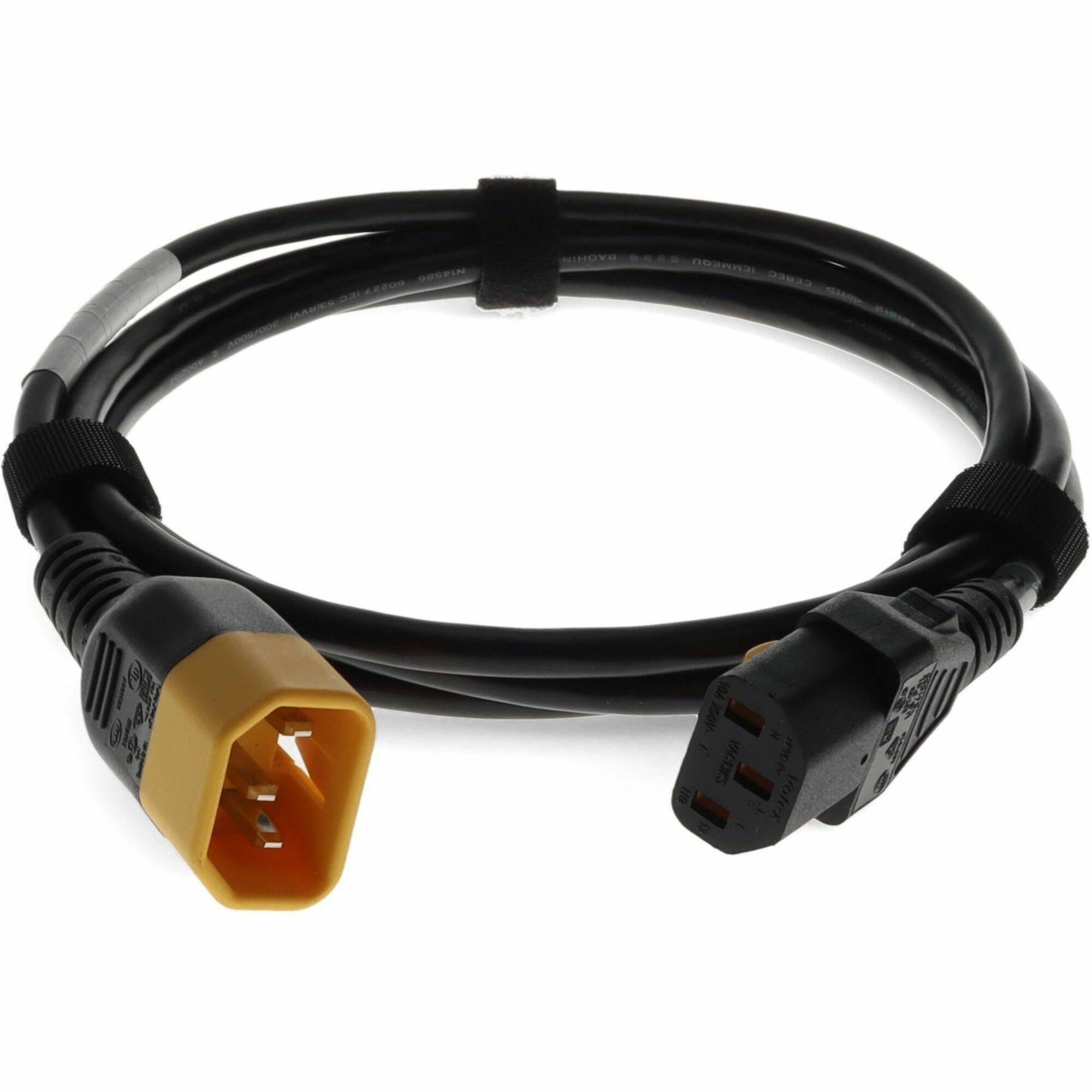 AddOn 10ft C13 (Locking) Female to C14 (Locking) Male 18AWG Black 100-250V Power Cable