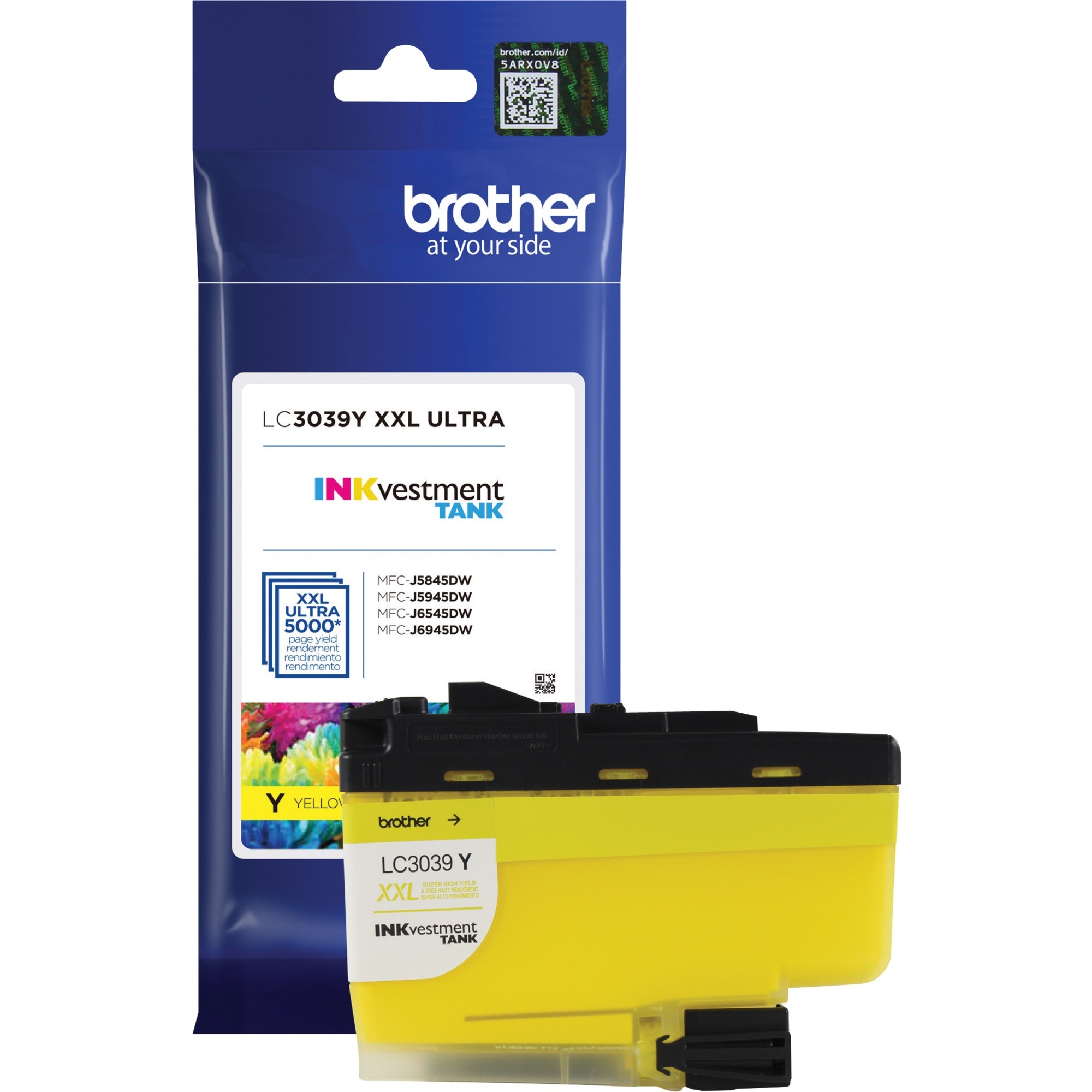 Brother Genuine LC3039Y Ultra High-yield Yellow INKvestment Tank Ink Cartridge