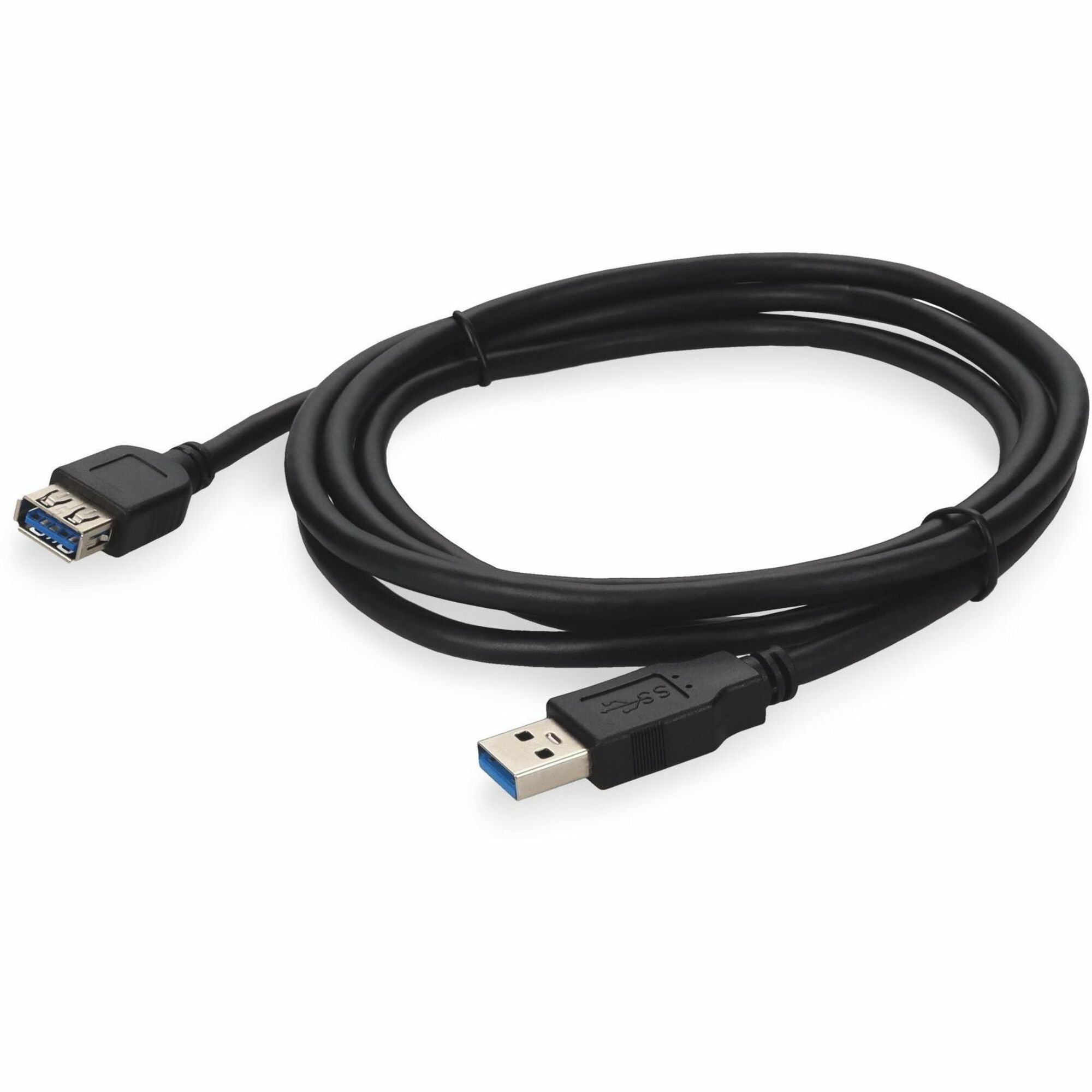 AddOn 2m USB a 3.0 Male to Male Black Cable