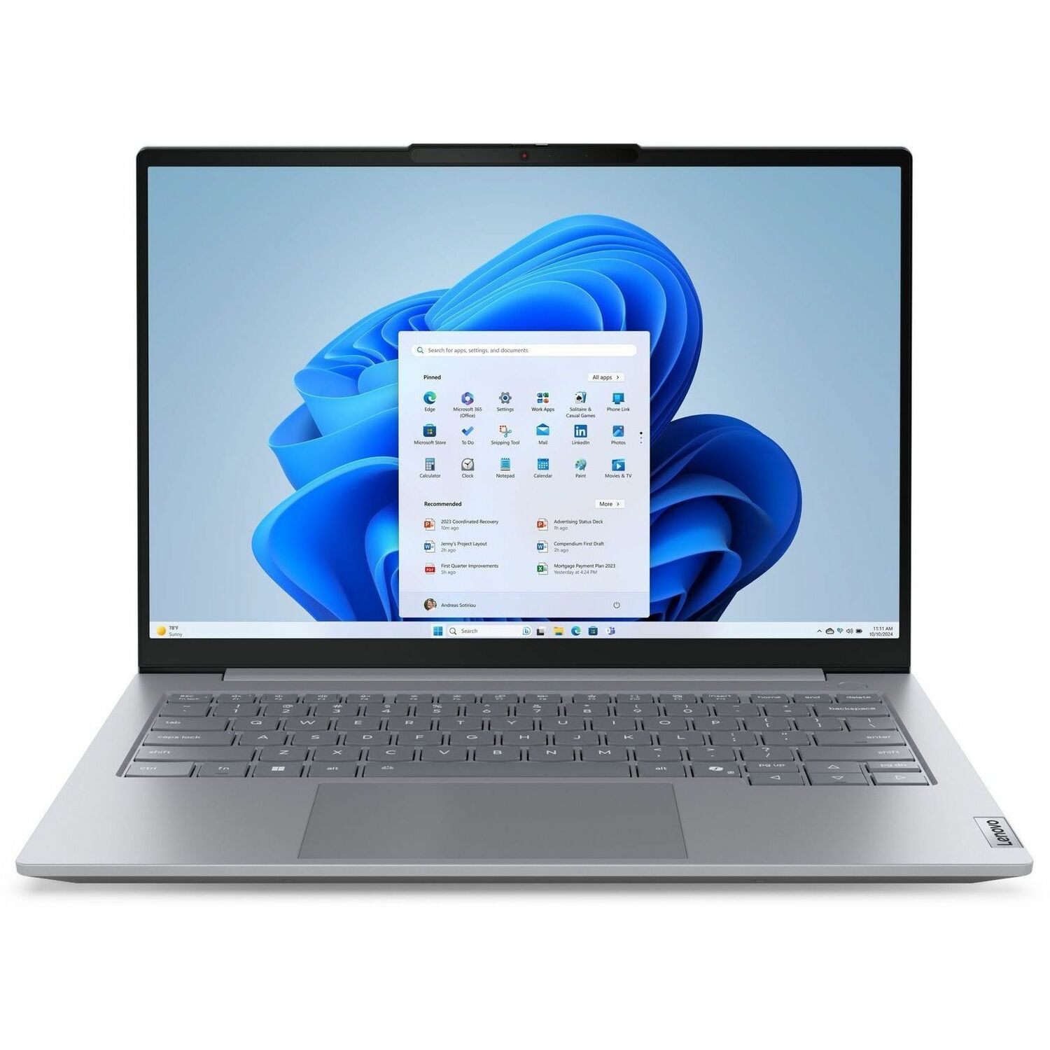 Lenovo ThinkBook 14 G8 IAL 21SJ00E8US 14" Notebook - WUXGA - 60 Hz - Intel Core Ultra 5 1st Gen 135H - 16 GB - 512 GB SSD - English Keyboard - Arctic Gray