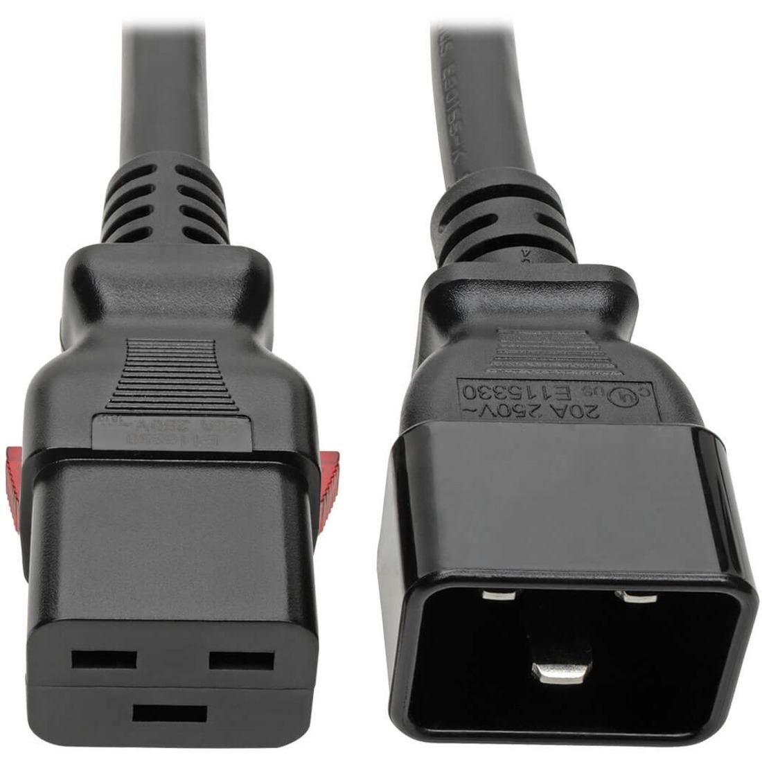 Eaton Tripp Lite Series Power Extension Cord, Locking C19 to C20 - Heavy-Duty, 20A, 100-250V, 12 AWG, 10 ft. (3.05 m), Black