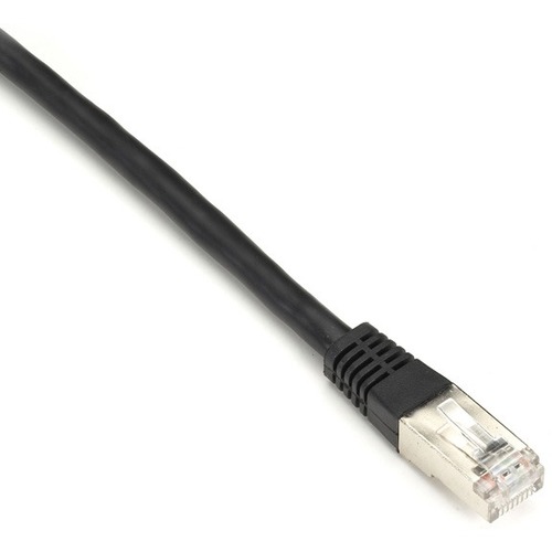 Black Box CAT6 250-MHz Stranded Patch Cable Slim Molded Boot - S/FTP, CM PVC, Black, 3FT