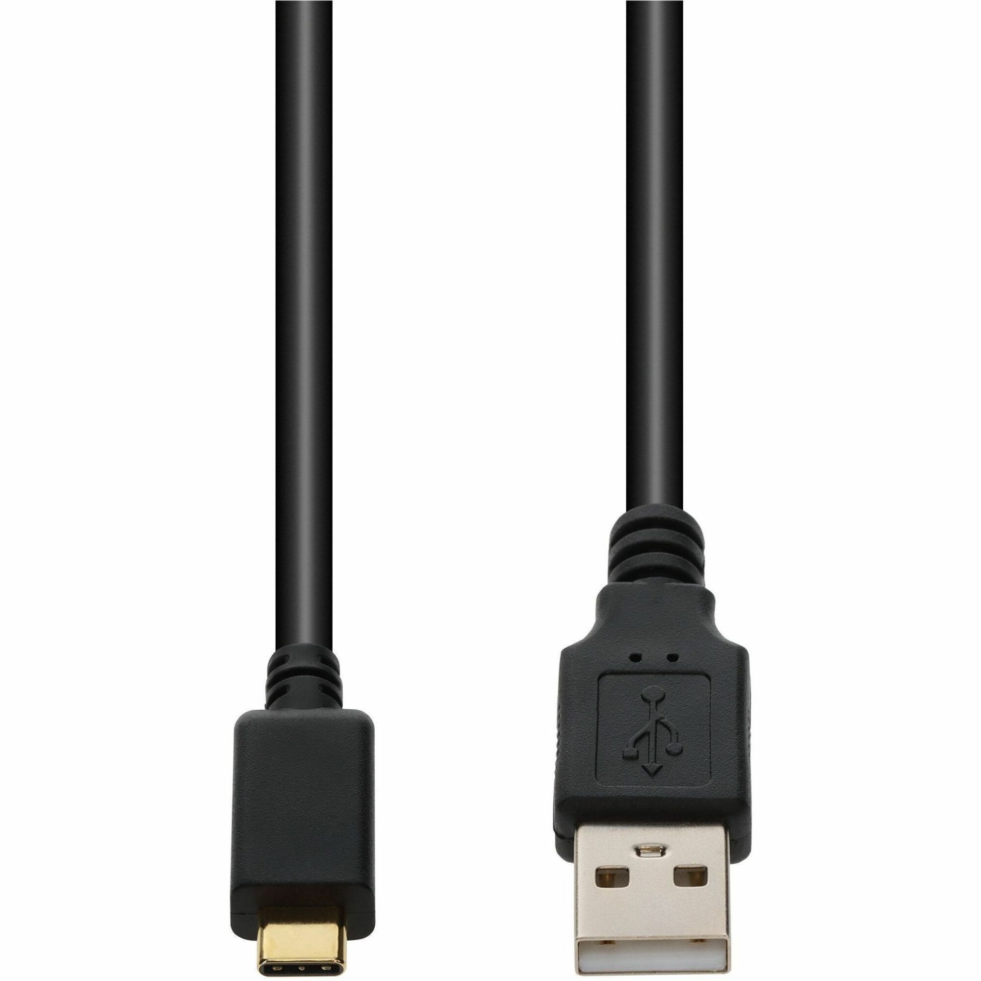 AddOn 3m USB C 2.0 (Male) to USB A 2.0 (Male) Sync and Charge Black Cable, 480Mbps