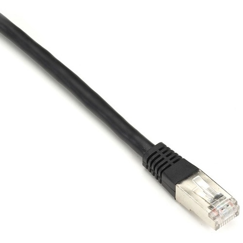 Black Box CAT6 250-MHz Stranded Patch Cable Slim Molded Boot - S/FTP, CM PVC, Black, 10FT