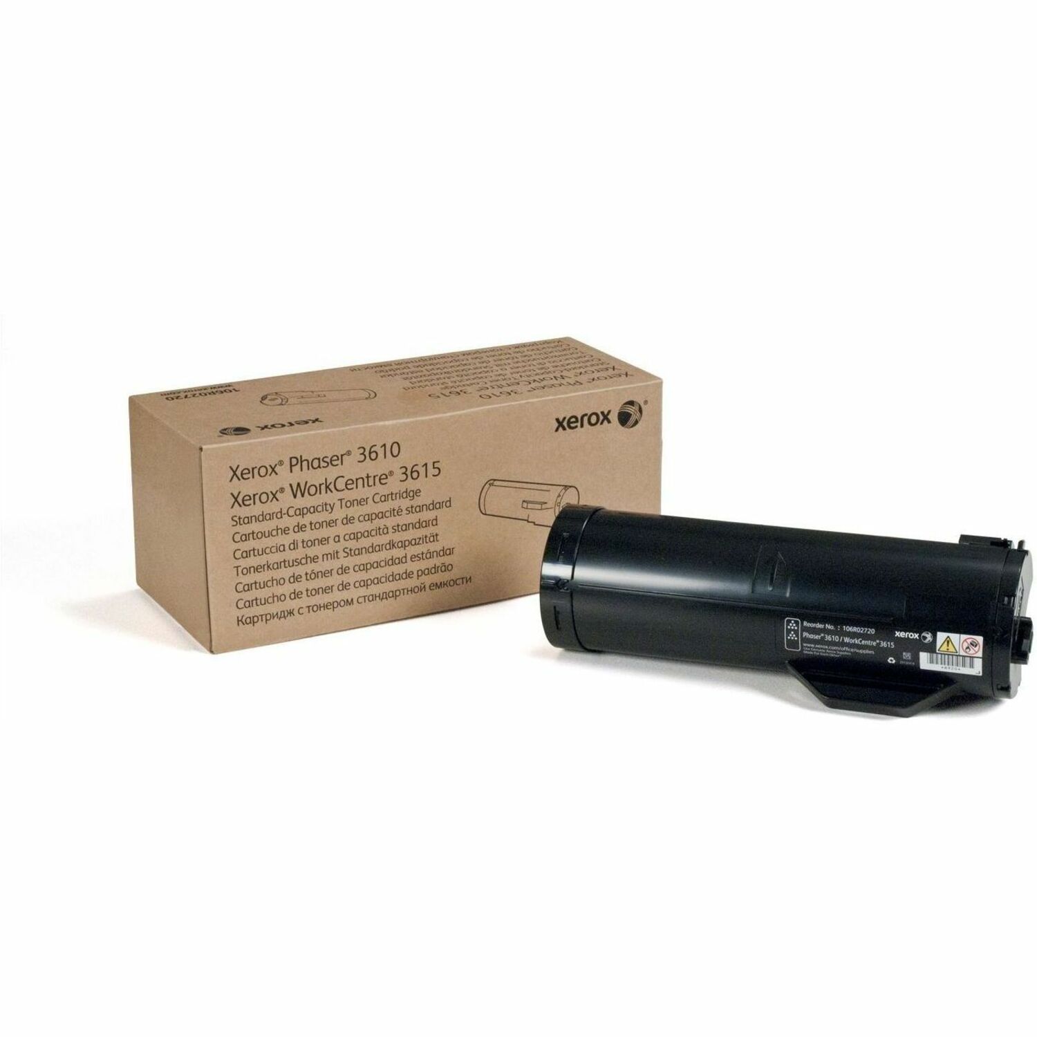 Xerox Genuine Phaser&reg; 3610, WorkCentre&reg; 3615 Black Standard capacity Toner Cartridge (5900 Pages) - 106R02720