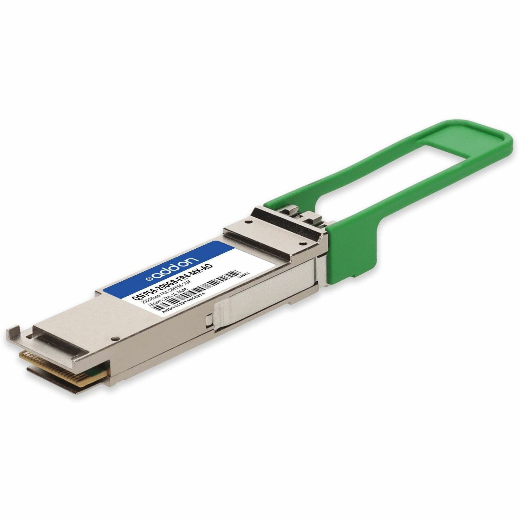 AddOn Mellanox&reg; Compatible TAA 200GBase-FR4 QSFP56 Transceiver (SMF, 1310nm, 2km, LC, DOM, CMIS 4.0)