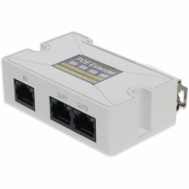 100MBS 1RJ-45 TO 2 RJ-45 PORT POE PORT EXTENDER SPLITTER