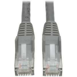 Eaton Tripp Lite Series Cat6 Gigabit Snagless Molded (UTP) Ethernet Cable (RJ45 M/M), PoE, Gray, 15 ft. (4.57 m)