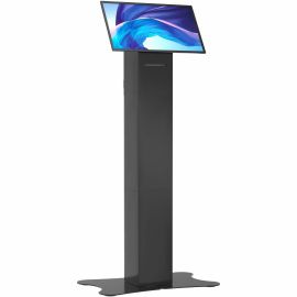 CTA Digital Floor Stand Kiosk w/ Printer Storage for Monitors up to 31.5