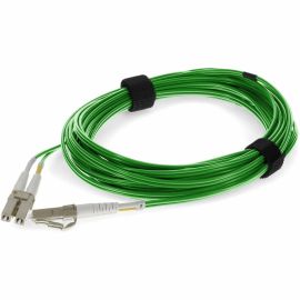 LC M/M RISER PATCH CBL 1M GREEN OM4 DUPLEX FIBER TAA COMP