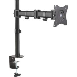 SINGLE MONITOR ARM WITH ARTICULATING JOINTS. FOR 1 MONITOR UP TO 27IN AND 18 LBS