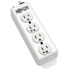 Tripp Lite by Eaton Safe-IT Medical-Grade Power Strip UL 1363 4 Hospital-Grade Outlets Antimicrobial 15 ft. (4.57 m) Cord