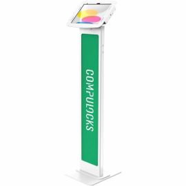 IPAD 10TH-11TH (A16) GEN SPACE ENCLOSURE BRANDABLE FLOOR STAND WHITE