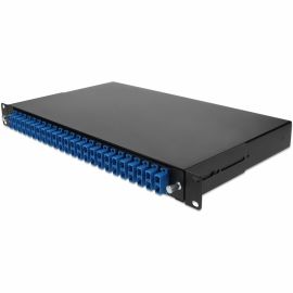 19-IN RACK MOUNT 1U PATCH PANEL 24 UPC SC DUPLEX SINGLE-MODE OS2
