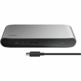 Belkin Thunderbolt 4 5-in-1 Multiport Core Hub - USB 4 - 40 Gpbs - 96W - 4xTB4 USB-C, 1xUSB-A - Docking Station - Grey