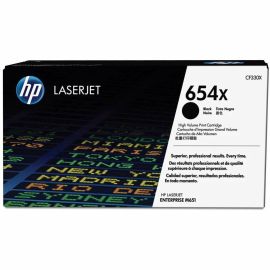 HP 654X (CF330X) Original High Yield Laser Toner Cartridge - Single Pack - Black - 1 Each