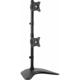 StarTech.com Vertical Dual Monitor Stand, Heavy Duty Steel, Monitors up to 27