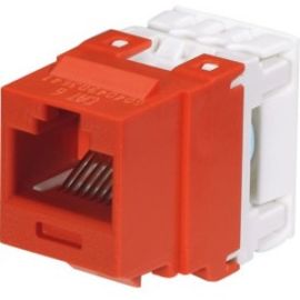 NK CAT6 PUNCHDOWN JACK MOD RED