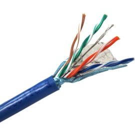 1000FT PURPLE CAT5E SOLID SHIELDED CABLE