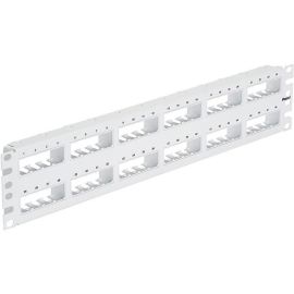 PanNet Flat,Unshielded, Patch Panel, 48 Port, 2 RU, White