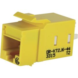 KT2 KEYSTONE CAT6 JACK YELLOW