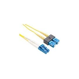 FIBER OPTIC PATCH CABLE, LC-SC, 9 125 SINGLEMODE DUPLEX, YELLOW, 50M