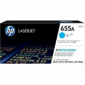 HP 655A (CF451A) Original Laser Toner Cartridge - Cyan - 1 Each