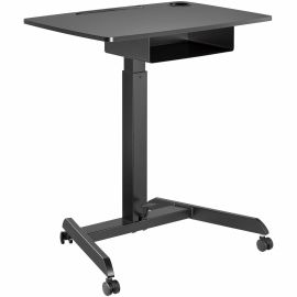 Kantek Adjustable Height Mobile Sit Stand Desk