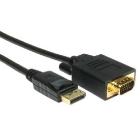 10FT DISPLAYPORT - VGA (SVGA, HD15) M-M ADAPTER CABLE WILL ALLOW YOU TO CONNECT