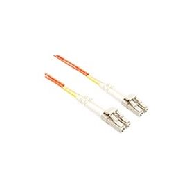 3 METER LC-LC OM1 1GIG FIBER OPTIC CABLE, ORANGE, OFNR, 62.5/125 FIBER, MULTIMOD