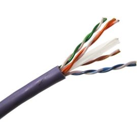 1000FT PURPLE CAT6 550MHZ STRANDED UTP C